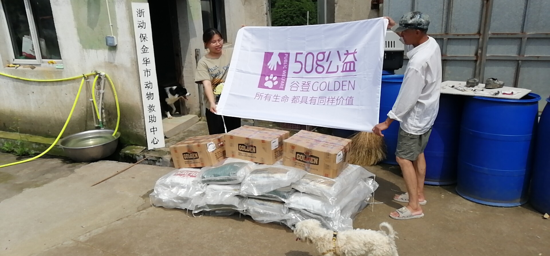 攜手公益，溫暖同行——金華錦安寵物用品攜谷登50g助力動(dòng)物救助